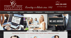 Desktop Screenshot of caroldeanrecruiters.com